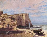 Gustave Courbet, Cliffs at Etretat after the storm